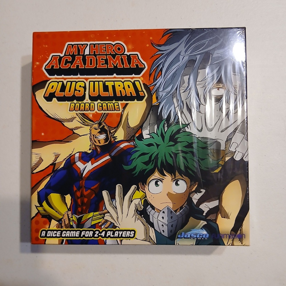 My Hero Academia Plus Ultra Board Game Jasco Games Dice Game 2-4 Players New